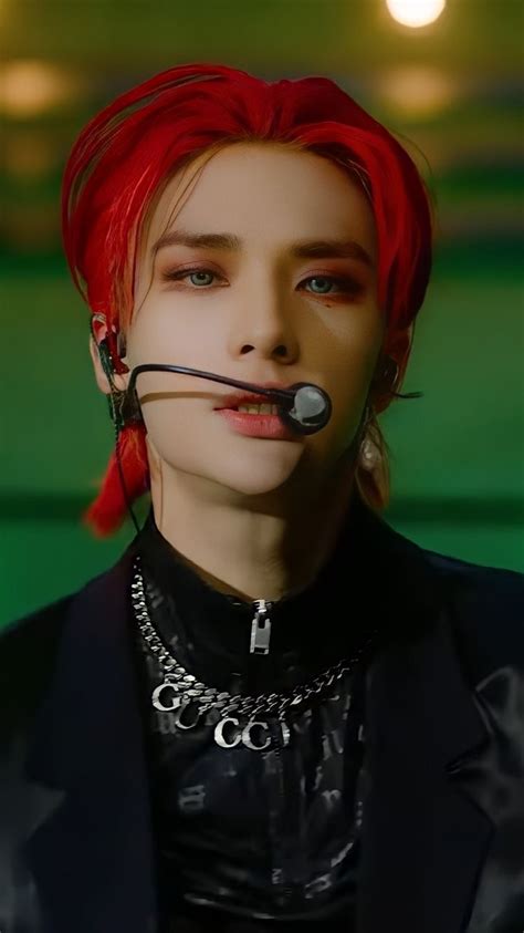 hyunjin red hair